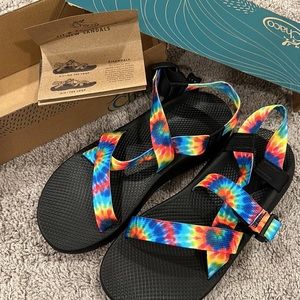 Chaco Z1 Classic NEW Men’s Outdoor Hiking Sandals Rainbow Tie Dye